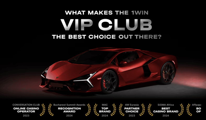 1Win VIP Club Landing Seite