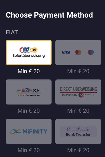 Choose Payment Method